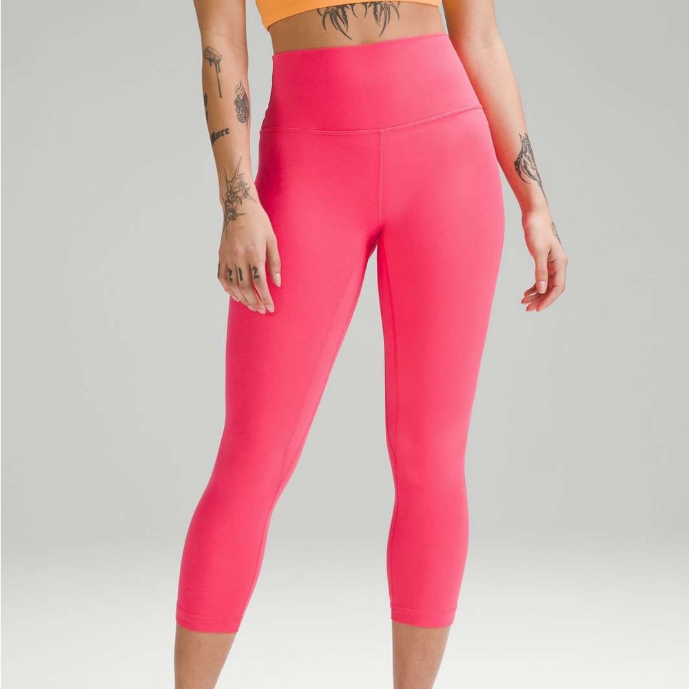 Lululemon Align High Rise Crop in lipgloss pink size 12 ✨BNWT✨
